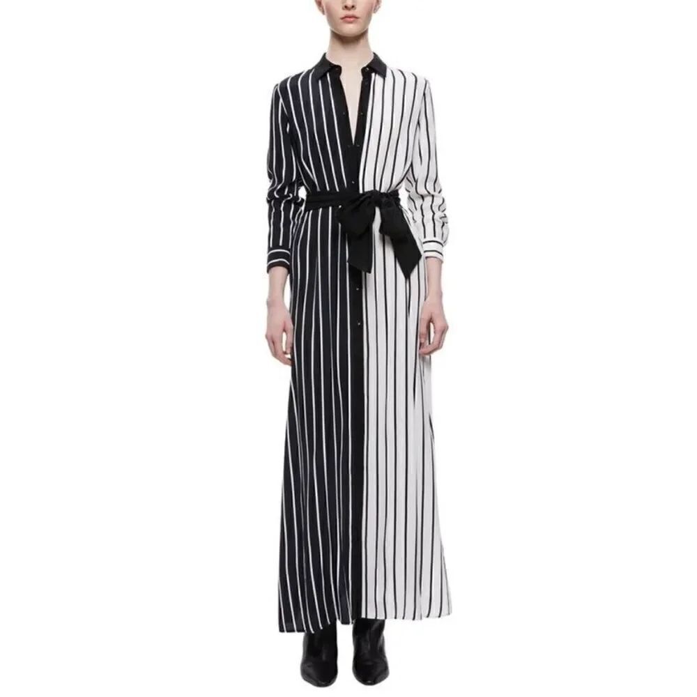 alice + olivia Chassidy Maxi Shirtdress